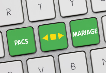 Mariage ou PACS. Clavier