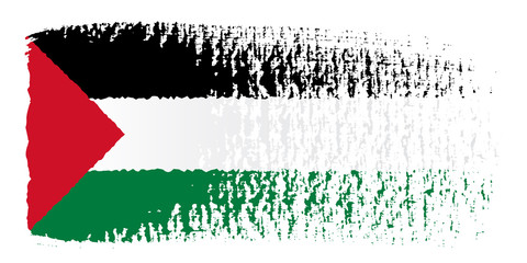 brushstroke flag Palestine