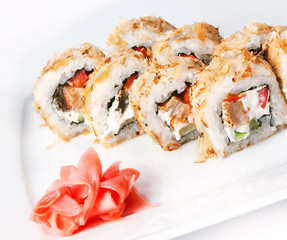 Roll with shavings of tuna