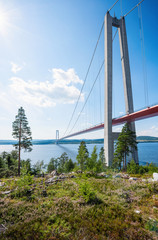 High coast bridge during a sunny day