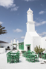 Restaurant in Weiß Spanien