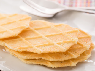 waffles cookie on dish
