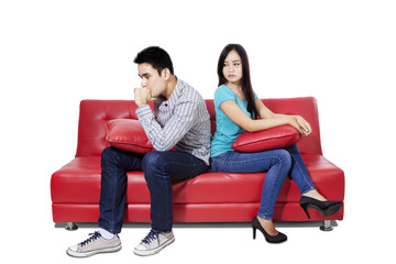 Couple in fights at home 1