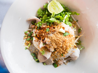 Thai vermicelli noodles style, Tom Yam Hang.