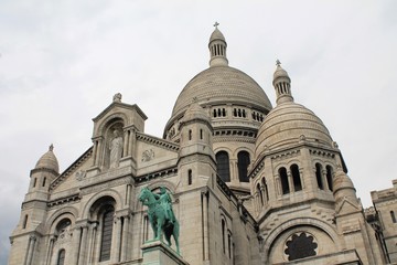 Fototapeta na wymiar Domes of Sacre Coeur Cathedral, Paris, France