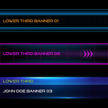 Lower third banners