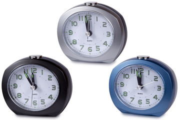 Modern alarm clock multi-colour.