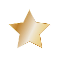 Obraz premium abstract gold star on white background