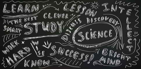 Chalkboard education background