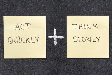 act and think