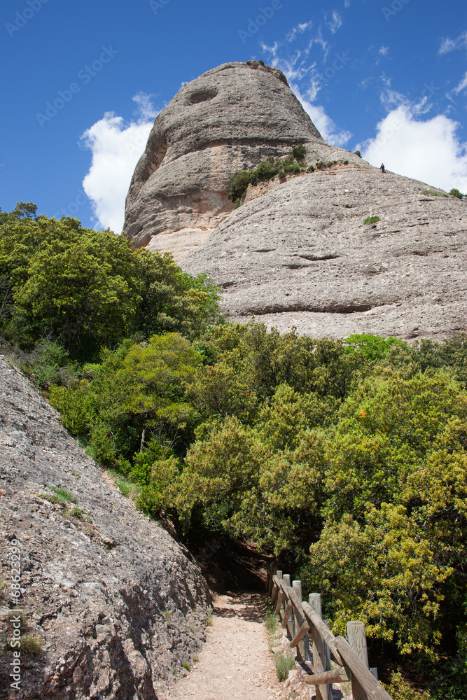 Wall mural Montserrat Mountains in Catalonia