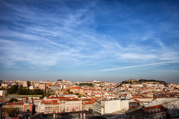 City of Lisbon at Sunset