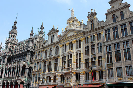 Grand-Place de Bruxelles, façades et maison du roi