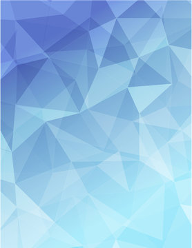 Blue Polygon Geometric Abstractbackground