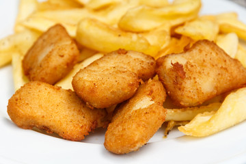 golden fried chicken nuggets