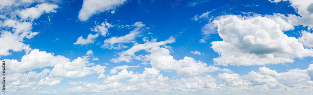 Wall mural blue sky background with clouds