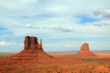 Scenic View of the Mittens, Monument Valley, Utah, USA