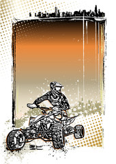 quad bike poster background © Martin Bajnek