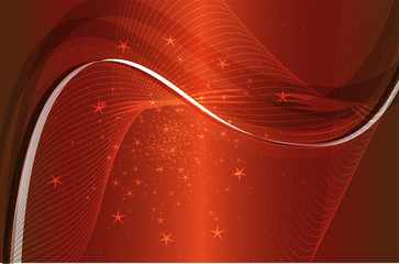 Red Background light wave vector