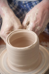 Hands of a potter