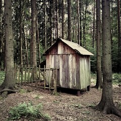 Shack in the woods