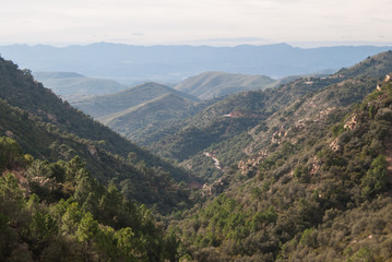 Fototapeta na wymiar Range of Espada in Castellon de la Plana, Valencia, Spain
