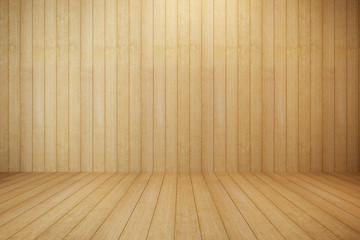 empty wooden room