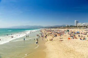 Foto op Canvas Santa Monica Beach © gert hochmuth