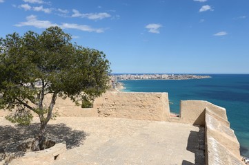Fototapeta premium Santa Barbara fortress in Alicante