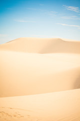 White sand dunes