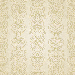 Vector seamless pattern with swirls motifs.