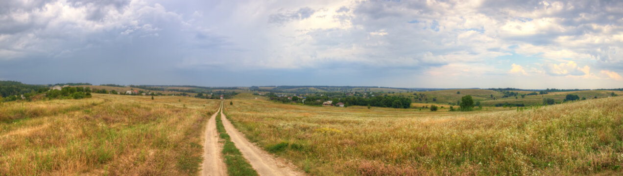 Countryside landscape panorama