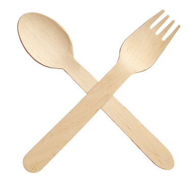 Wooden Spoon And Fork