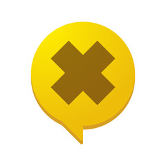 Fototapeta premium Comic balloon with an irritating substance sign