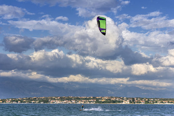 Kite boarding