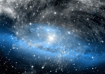galaxy in a free space