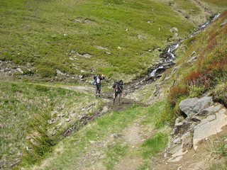 Неожиданный ручей  на горной тропе