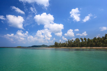 beautiful tropical beach and sea in Thailand
