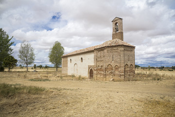 old damaged church in the countryside
