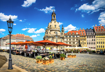 De oude stad van Dresden, Duitsland.