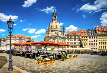 Poster De oude stad van Dresden, Duitsland. © seqoya