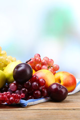 Assortment of juicy fruits