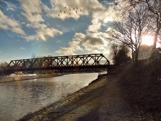 Brücke über dem Rhein-Herne-Kanal 