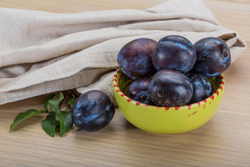 Ripe fresh plum