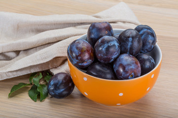 Ripe fresh plum