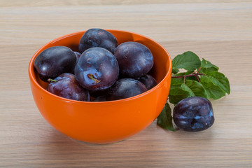 Fresh plums