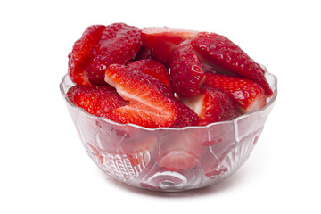 fresh strawberry in a bowl 