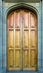 old wooden door