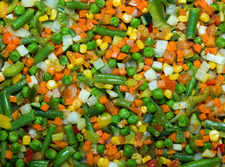 vegetables mixed fresh natural