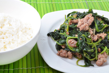 Stir spinach